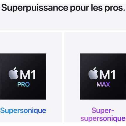 Ordinateur Apple MACBOOK Pro 16' M1 Pro 16Go RAM 512Go SSD Argent Reconditionné