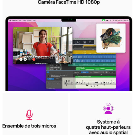 Ordinateur Apple MACBOOK Air 13' M2 8Go RAM 256Go SSD Lumière Reconditionné