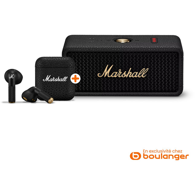 Enceinte portable MARSHALL Pack Emberton III + Minor IV Noir