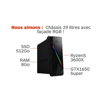 PC Gamer SKILLKORP SK16-R51650S W11G Powered by ROG Reconditionné