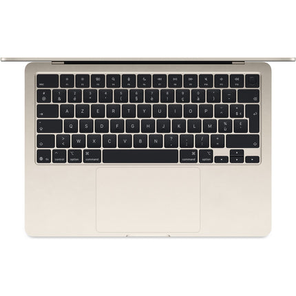 Ordinateur Apple MACBOOK Air 13,6" Puce M4 CPU 10 / GPU 10 cœurs Mémoire RAM 16Go Stockage 512Go SSD Retina Lumière stellaire Reconditionné