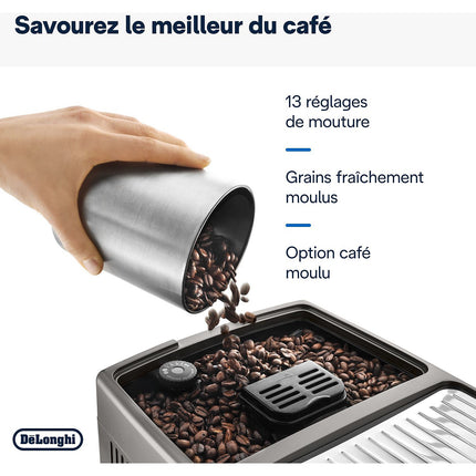 Expresso Broyeur DELONGHI Dinamica Plus FEB3795.T Titanium Reconditionné