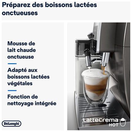 Expresso Broyeur DELONGHI Dinamica Plus FEB3795.T Titanium Reconditionné
