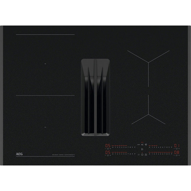 Plaque induction aspirante AEG TH74CB03FZ SaphirMatt Reconditionné