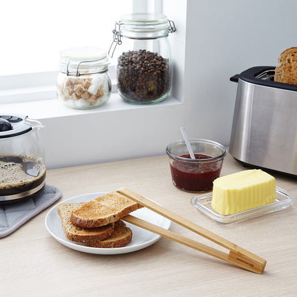 Pince ESSENTIELB à toast en bambou