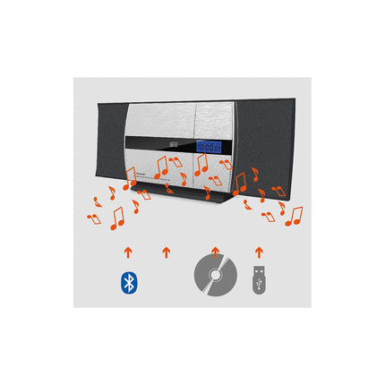 Chaîne HiFi ESSENTIELB CS1001BT Verticale Bluetooth
