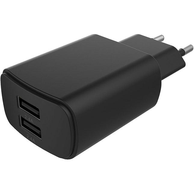 Chargeur ESSENTIELB 24W 2 USB-A noir