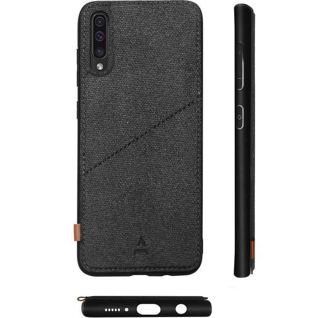 Coque ADEQWAT Samsung A70 Porte-carte Aimantée noir