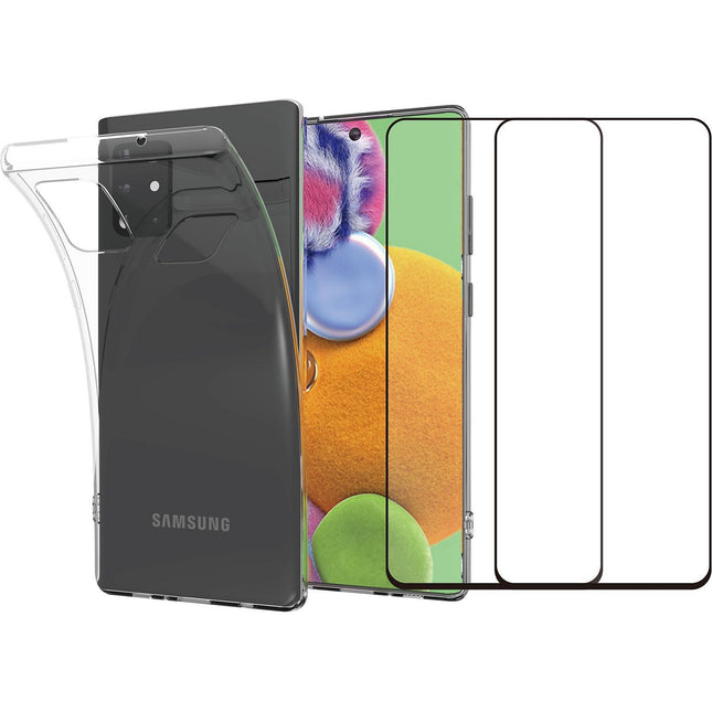 Pack ESSENTIELB Samsung A71 Coque + Verre trempé x2