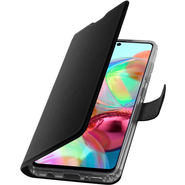 Etui ADEQWAT Samsung A71 Cuir noir