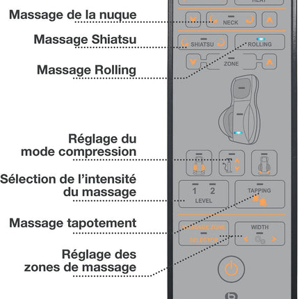 Siège massant chauffant ESSENTIELB EDM5 Eden prestige