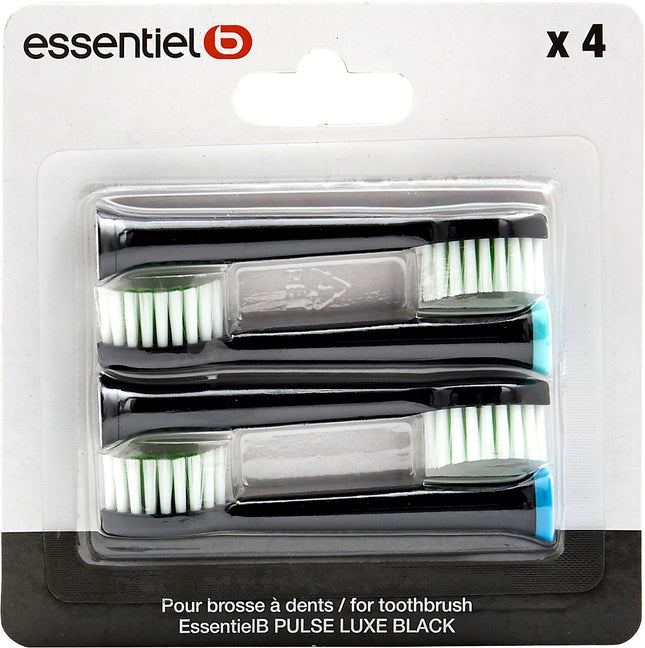 Brossette dentaire ESSENTIELB pack 4 brossettes noir pour Pulselux