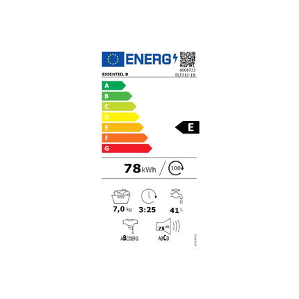Lave linge top ESSENTIELB ELT712-1b Reconditionné