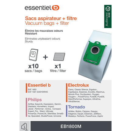 Sac aspirateur ESSENTIELB EB1800
