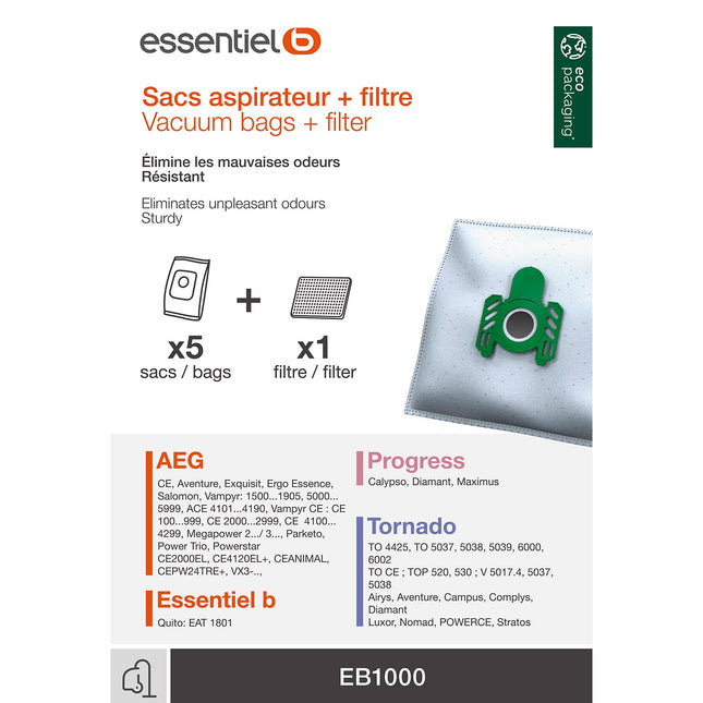 Sac aspirateur ESSENTIELB EB1000