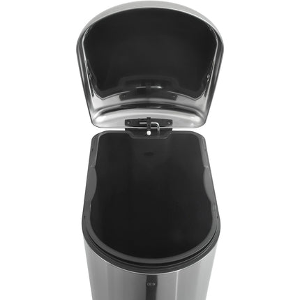 Poubelle de cuisine manuelle ESSENTIELB 40L et 10L à pédale inox