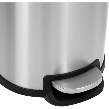 Poubelle de cuisine manuelle ESSENTIELB 40L et 10L à pédale inox
