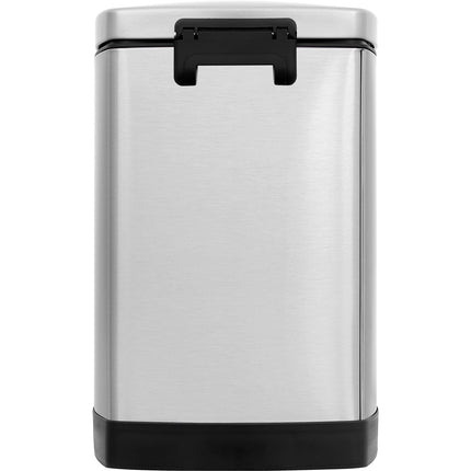 Poubelle de cuisine manuelle ESSENTIELB 50L et 12L à pédale inox