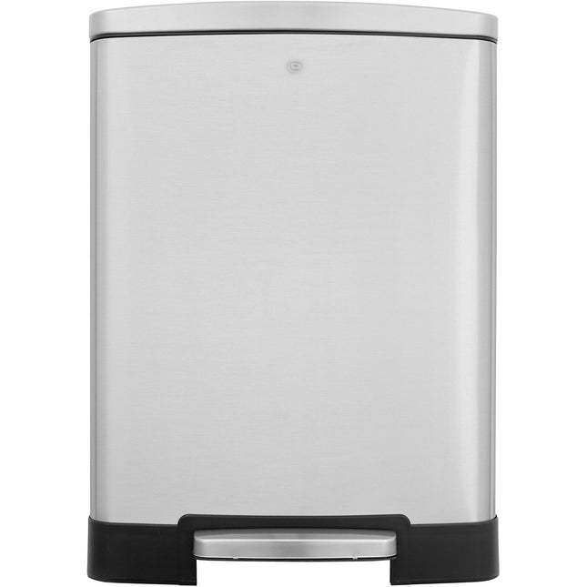 Poubelle de cuisine manuelle ESSENTIELB 50L et 12L à pédale inox