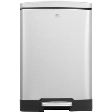 Poubelle de cuisine manuelle ESSENTIELB 50L et 12L à pédale inox