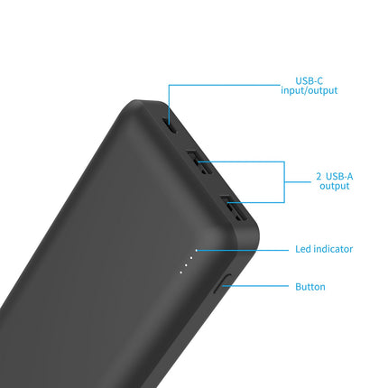 Batterie externe ADEQWAT 20000mAh Power Delivery 65W