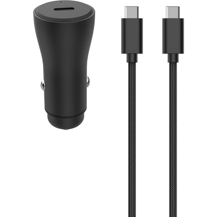 Chargeur allume cigare ADEQWAT 30W USB-C + Cable USB-C 1m noir