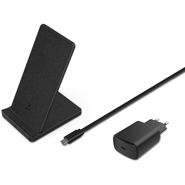 Chargeur induction ADEQWAT sans fil stand 15W Noir