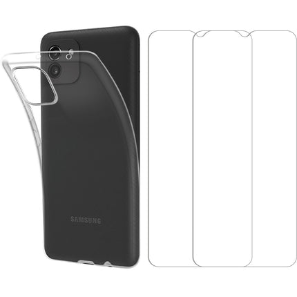 Pack ESSENTIELB Samsung A03 Coque + Verre trempé x2