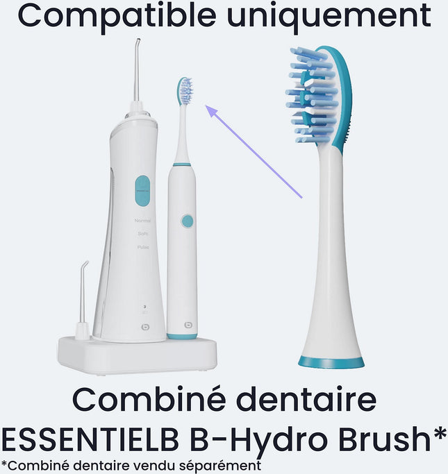 Brossette dentaire ESSENTIELB 4 brossettes pour combiné dentaire Essb