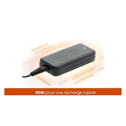 Chargeur ordinateur portable ESSENTIELB PC 90W universel + 9 embouts