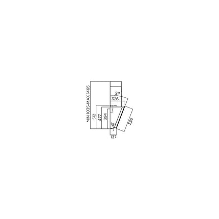 Hotte décorative murale inclinée ESSENTIELB EHDD 614ni