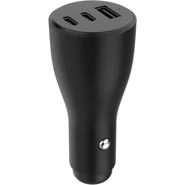Chargeur allume cigare ADEQWAT 72W 2x USB-C + USB-A noir