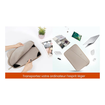 Housse ADEQWAT 15-16'' beige chiné