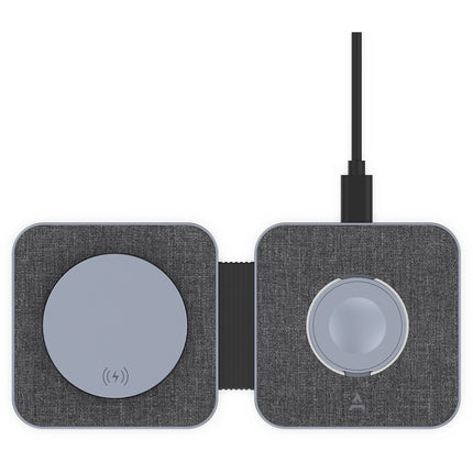 Chargeur ADEQWAT sans fil MagSafe 2 en 1 plat pliable 15W
