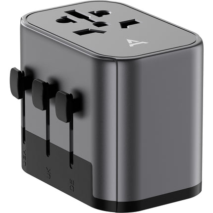 Adaptateur de voyage ADEQWAT Universel EU UK US AUS ASIA 30W
