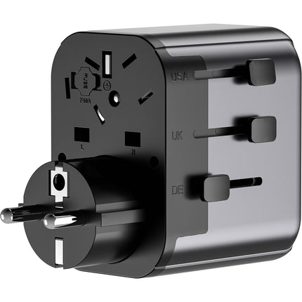 Adaptateur de voyage ADEQWAT Universel EU UK US AUS ASIA 30W