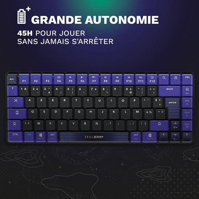 Clavier gamer sans fil SKILLKORP K20 Ultimate