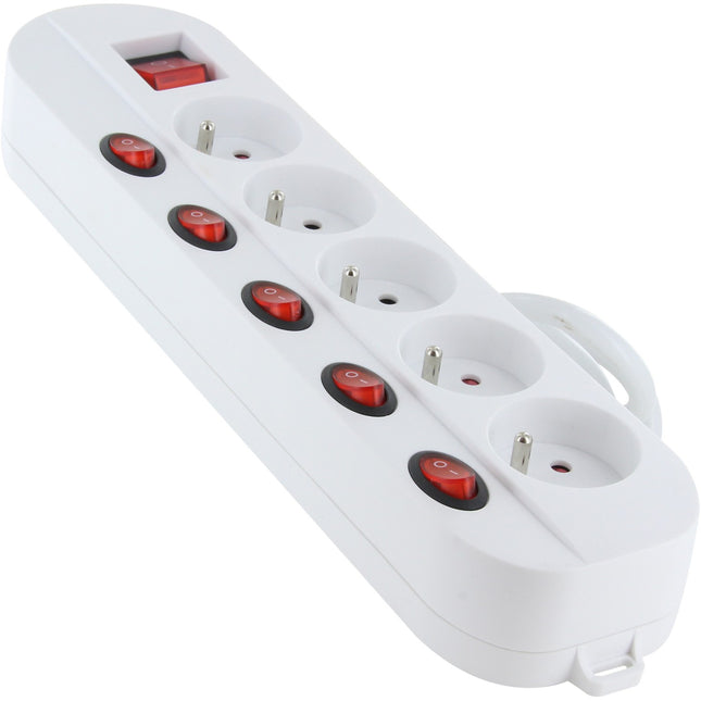 Multiprise ESSENTIELB 5 prises multiswitch 5x16A/230V (2P+T)