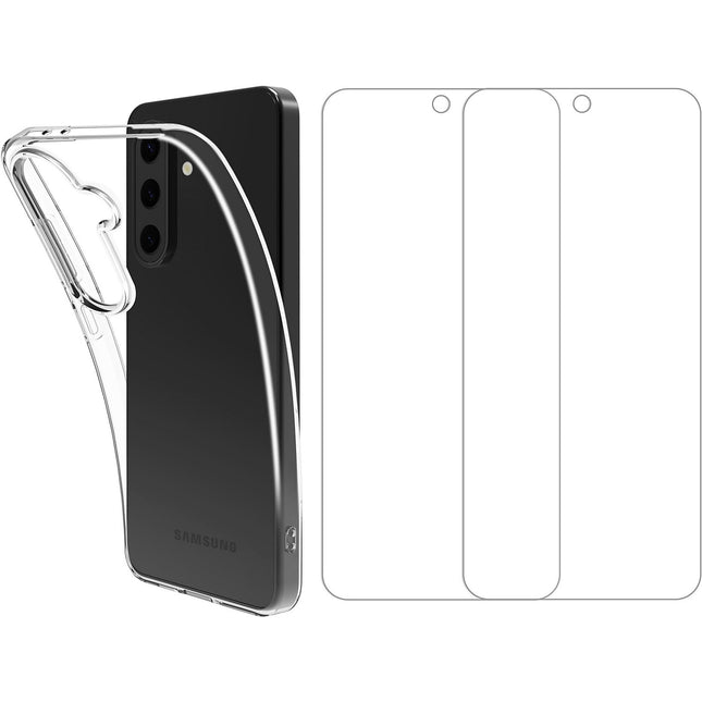 Pack ESSENTIELB Samsung A36 A56 coque + verre trempé