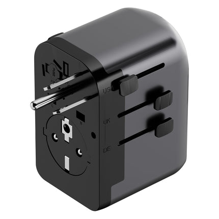 Adaptateur de voyage ADEQWAT 65W universel EU UK US ASIE