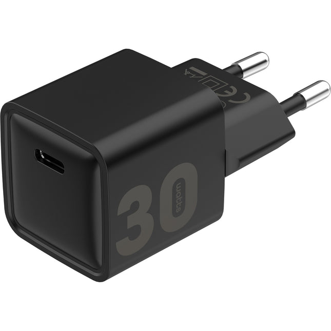 Chargeur ESSENTIELB 30W GaN + charge rapide USB-C Noir