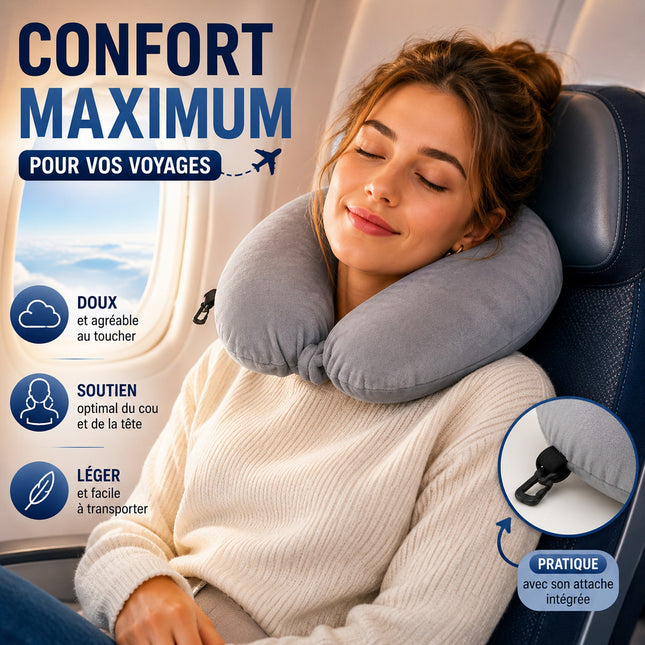 Coussin de voyage ESSENTIELB ergonomique en mousse