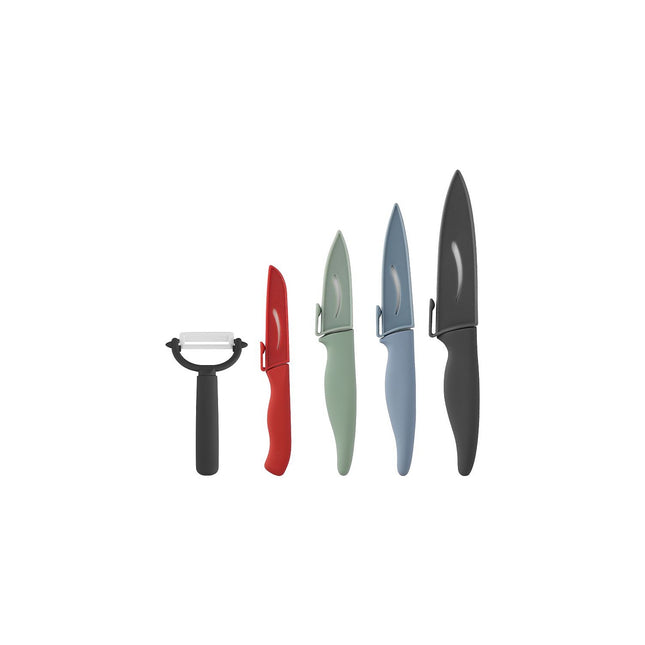 Set de couteaux ESSENTIELB 4 couteaux + 1 eplucheur