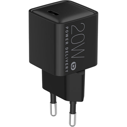 Chargeur ESSENTIELB 20W charge rapide USB-C Noir