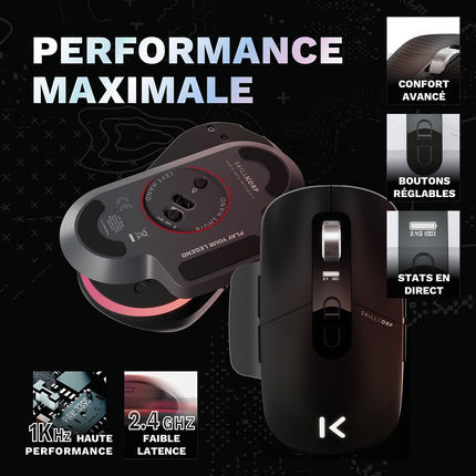 Souris Gamer Sans Fil SKILLKORP Ambi One blanche Progress