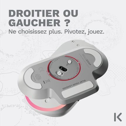 Souris Gamer Sans Fil SKILLKORP Ambi One blanche Progress