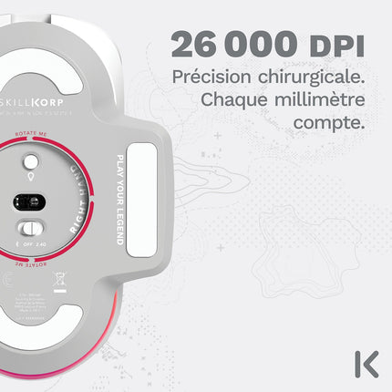Souris Gamer Sans Fil SKILLKORP Ambi One blanche Progress