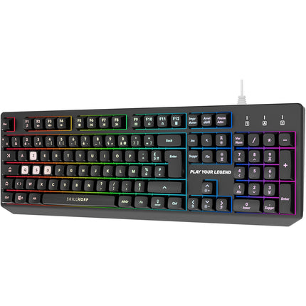 Clavier gamer SKILLKORP K5 Noir Membrane Access