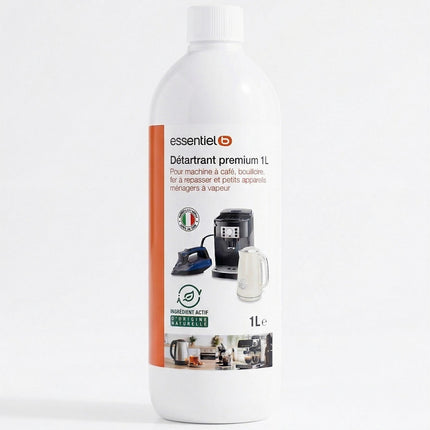 Détartrant ESSENTIELB Premium 500mL multi-appareils, efficace contre le calcaire