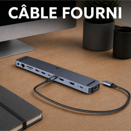 Hub ESSENTIELB 11 en 1 USB C 8k